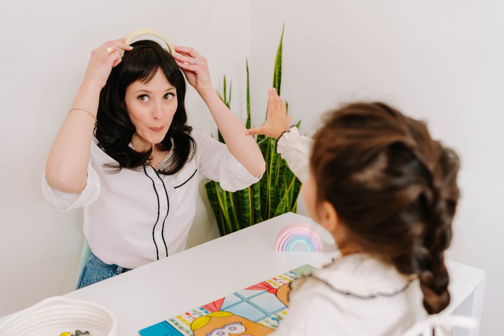 Personalized pediatric speech therapy delivered by a speech language pathologist in the child’s home.